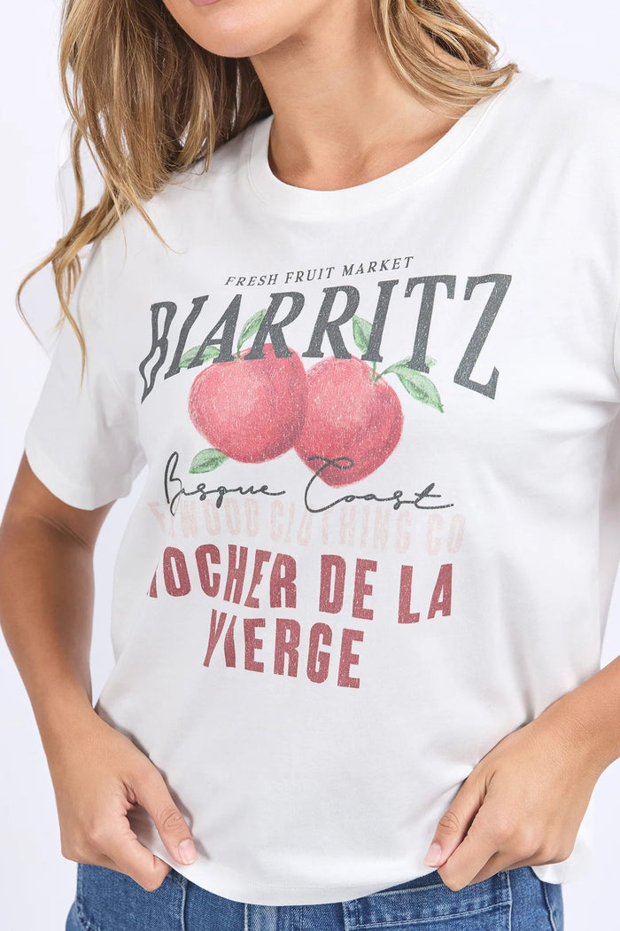 Biarittz Tee | Vintage White