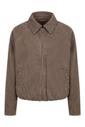 Billy Denim Bomber Jacket | Mushroom