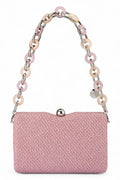 Birdie Textural Handbag | Pink