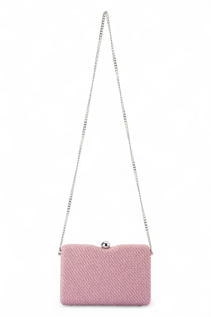 Birdie Textural Handbag | Pink