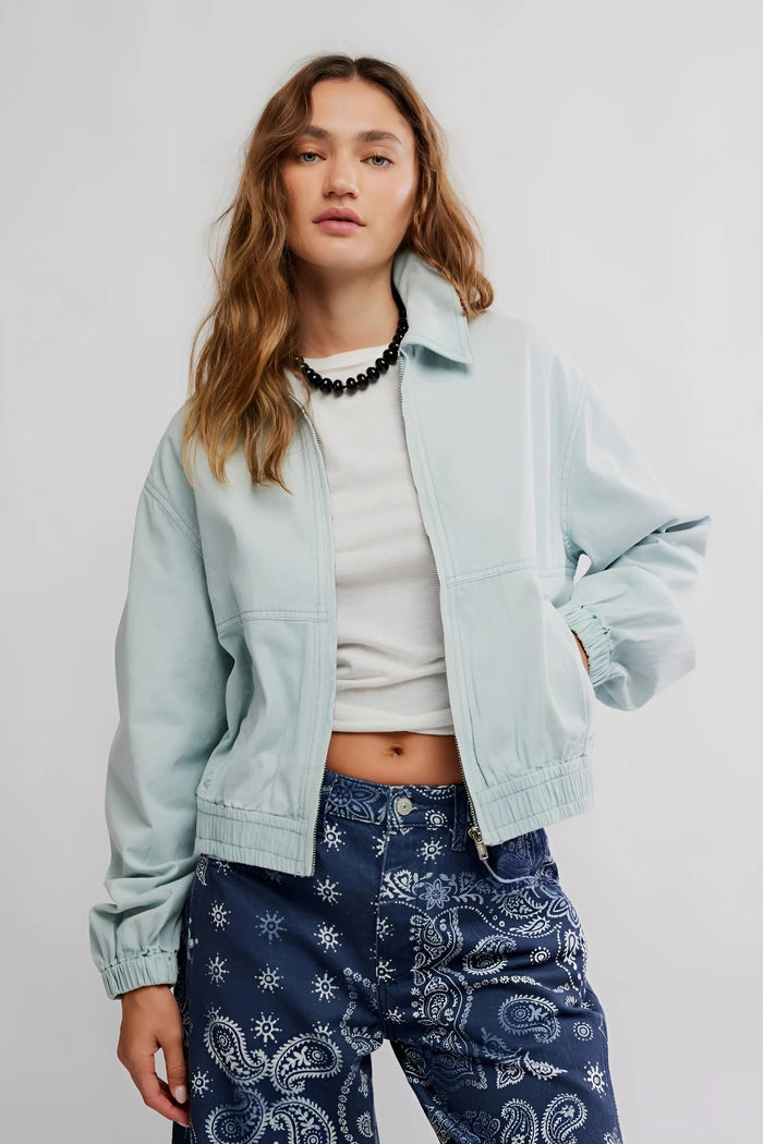 Birdie Track Jacket | Pearl Blue