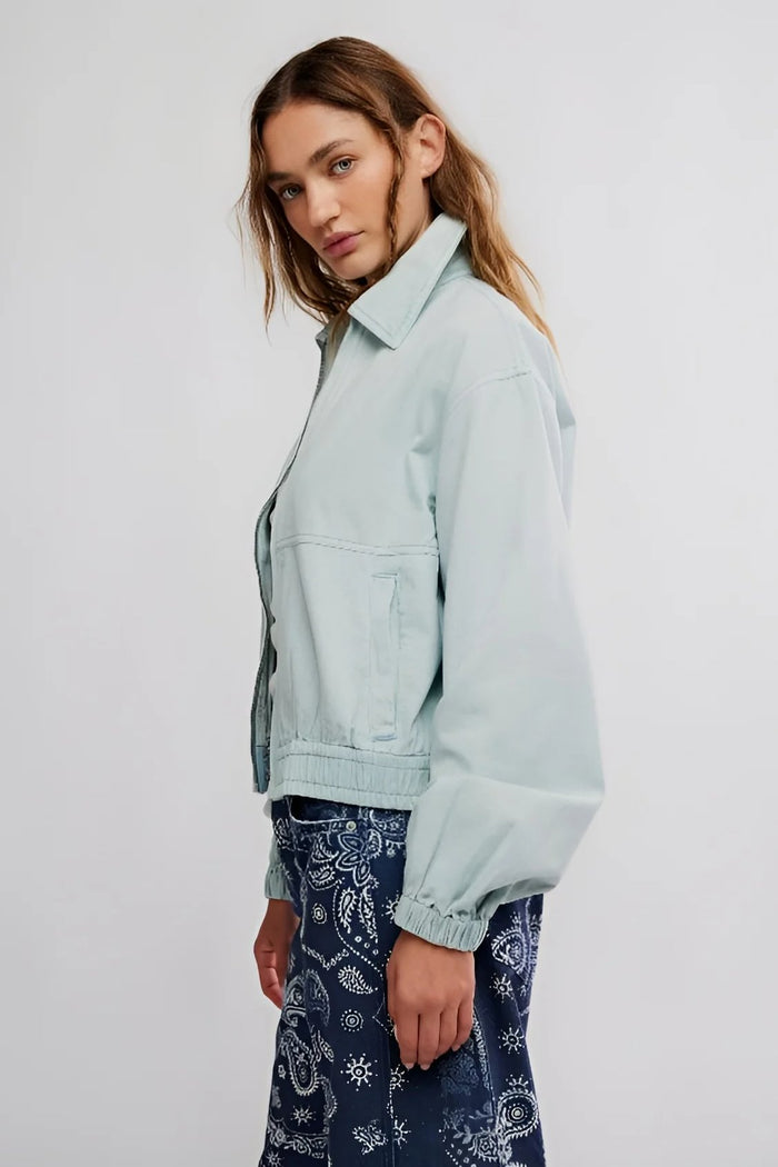 Birdie Track Jacket | Pearl Blue