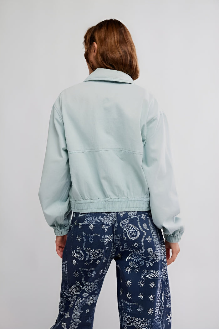 Birdie Track Jacket | Pearl Blue