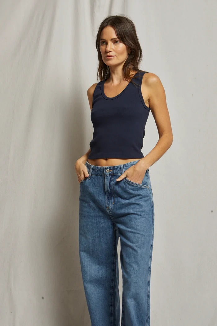 Blondie Tank | Navy