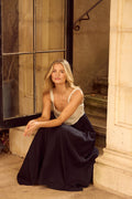 Britta Dress | Black/Natural