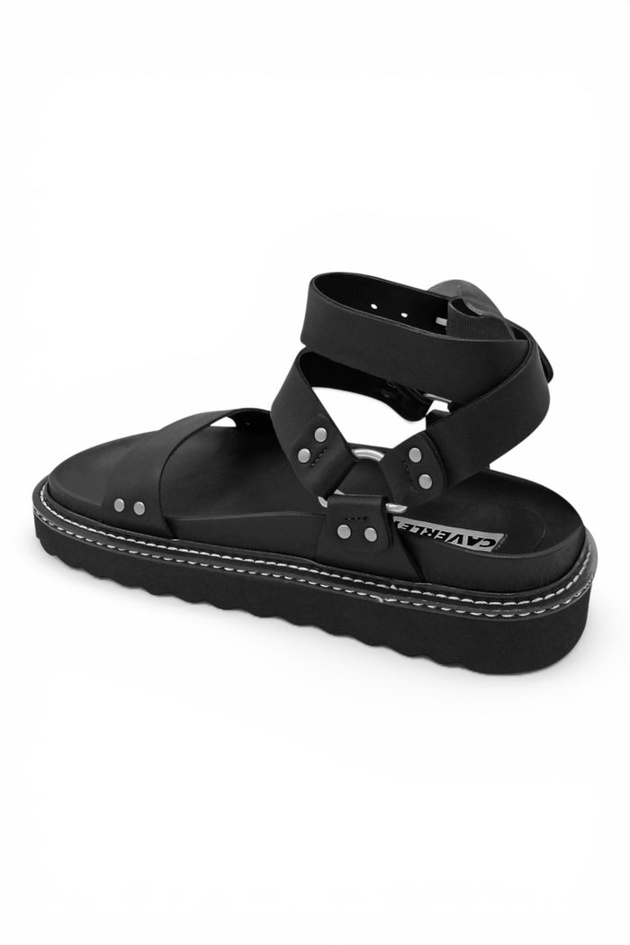 Burt Sandal | Black/White Welt