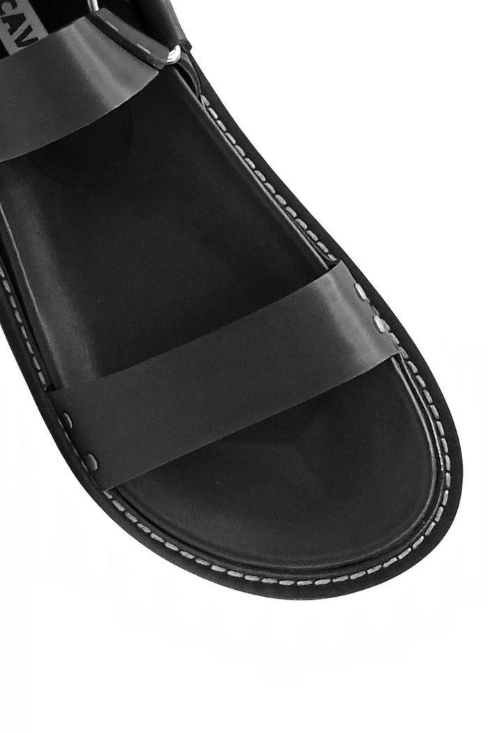 Burt Sandal | Black/White Welt
