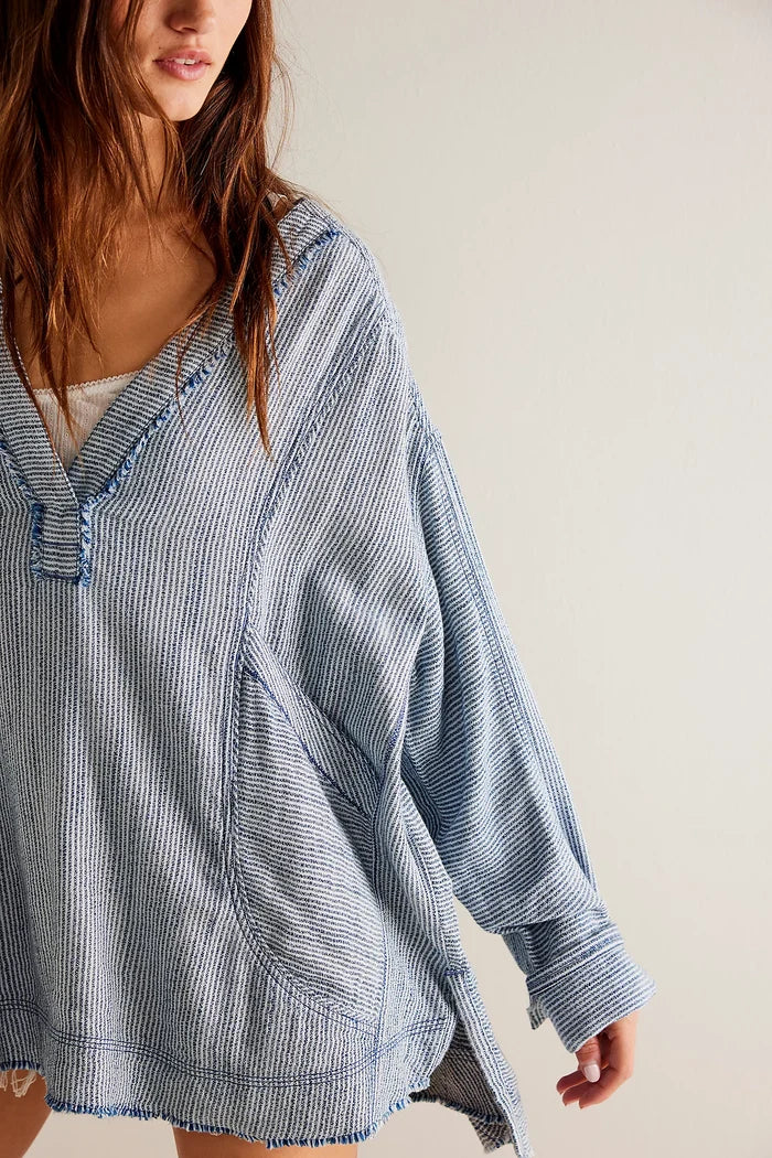 By The Shore Shirt | Indigo Stripe