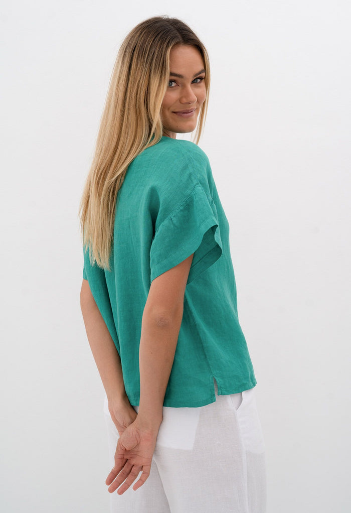 Cabana Top in Jade