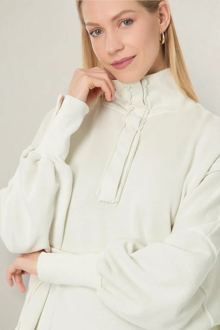 Camden Henley Sweatshirt | Grey Opal