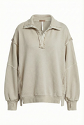 Camden Henley Sweatshirt | Grey Opal