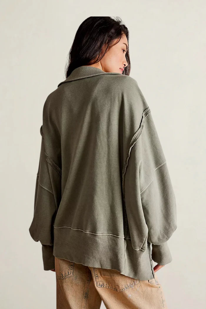Camden Henley Sweatshirt | Laurel Oak