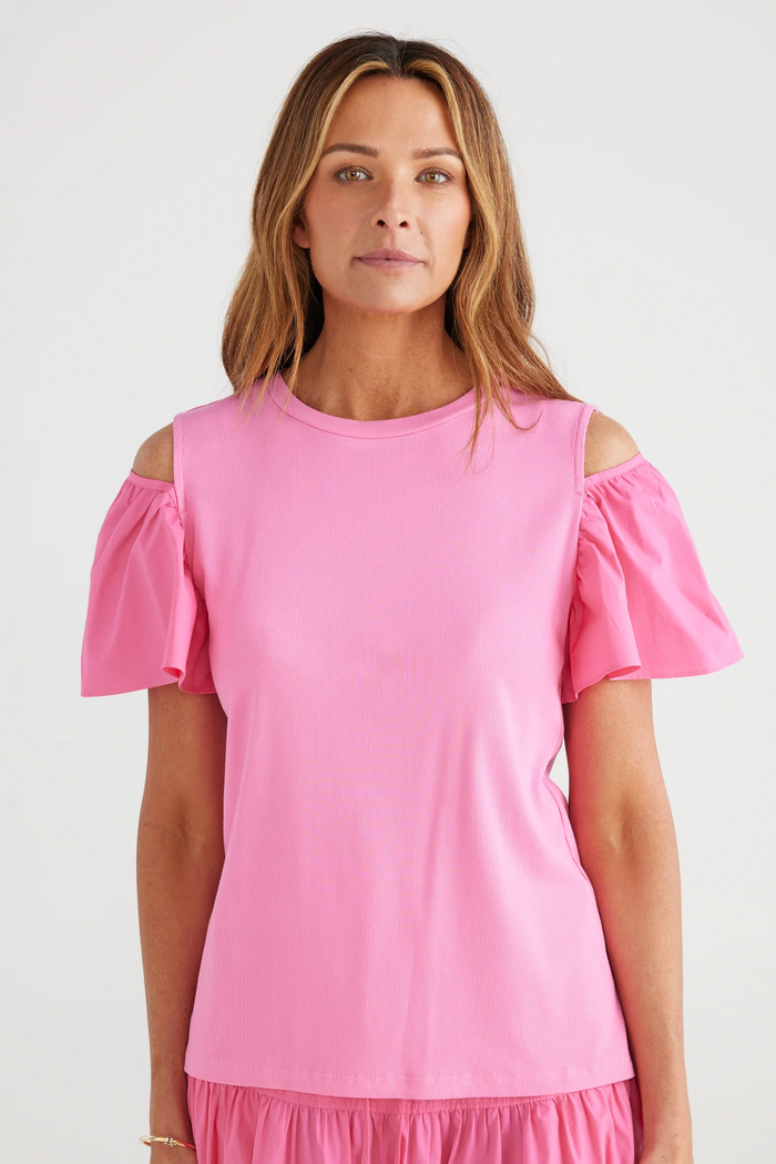 Caro Top in Hot Pink