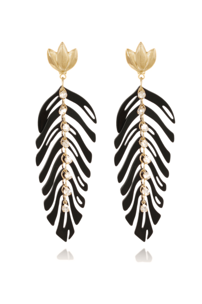Cavallo Earrings in Black