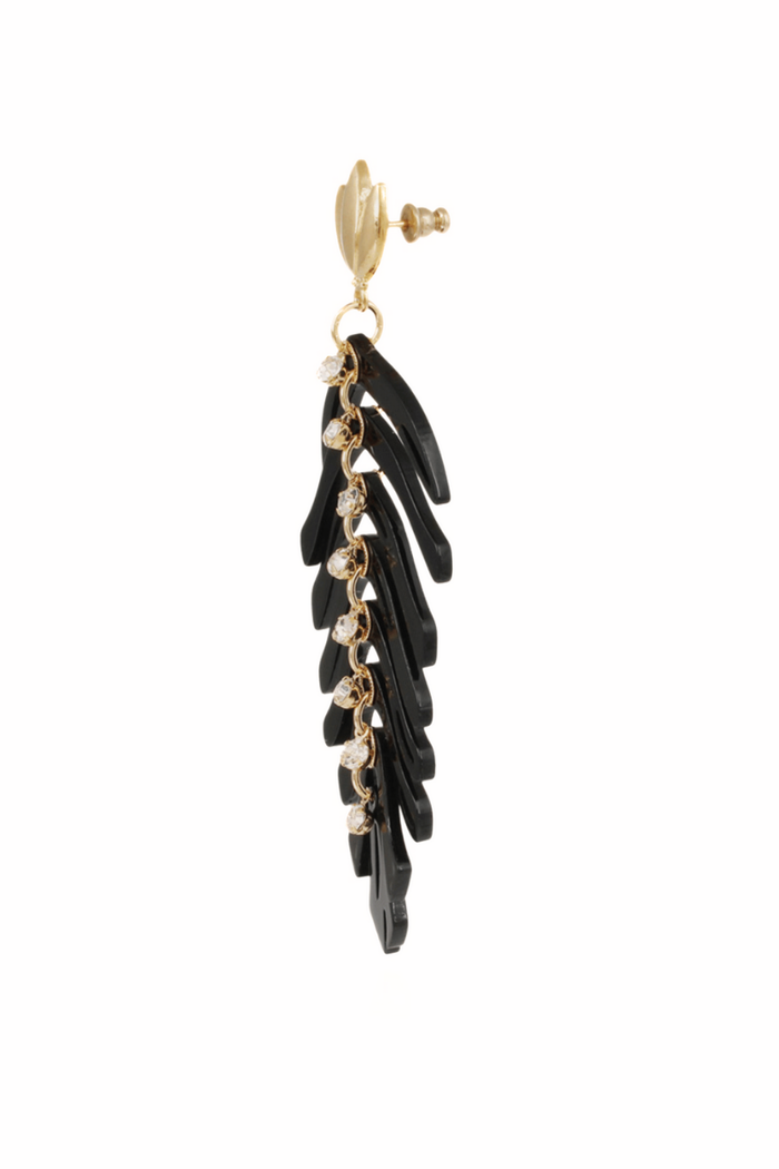 Cavallo Earrings in Black