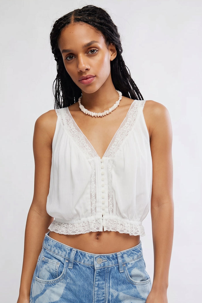 Celeste Tank | Clean Ivory