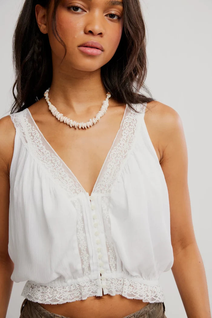 Celeste Tank | Clean Ivory