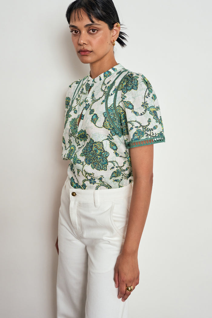 Charm Top | Garden Paisley