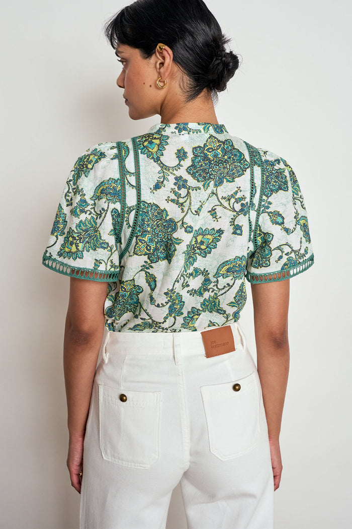 Charm Top | Garden Paisley