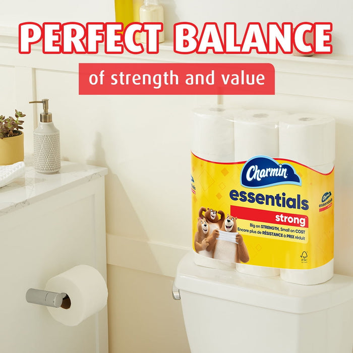 Charmin Essentials Strong Toilet Paper, 12 Mega Roll