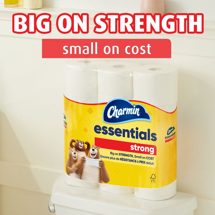 Charmin Essentials Strong Toilet Paper, 12 Mega Roll