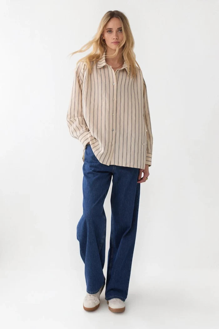 Chenille Stripe Blouse