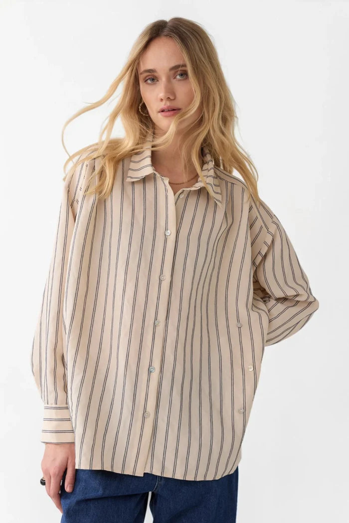 Chenille Stripe Blouse