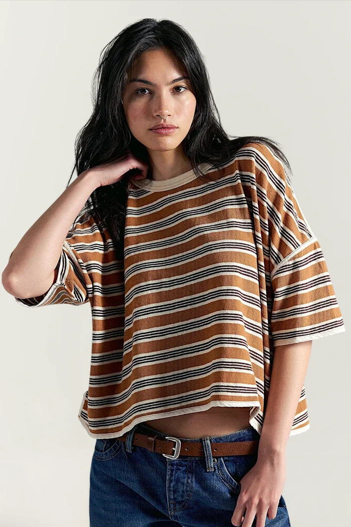 Clean Rugby Tee | Almond Combo