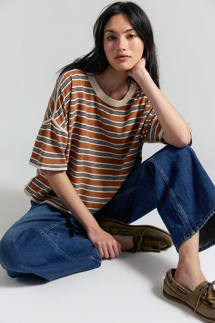 Clean Rugby Tee | Almond Combo