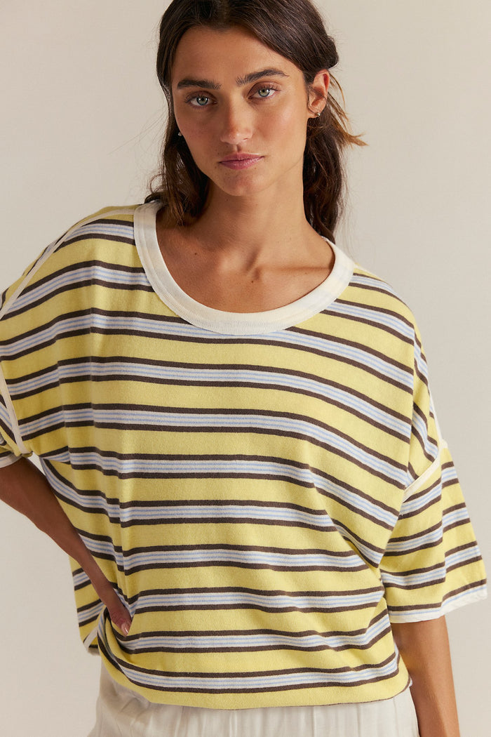 Clean Rugby Tee | Yellow Combo