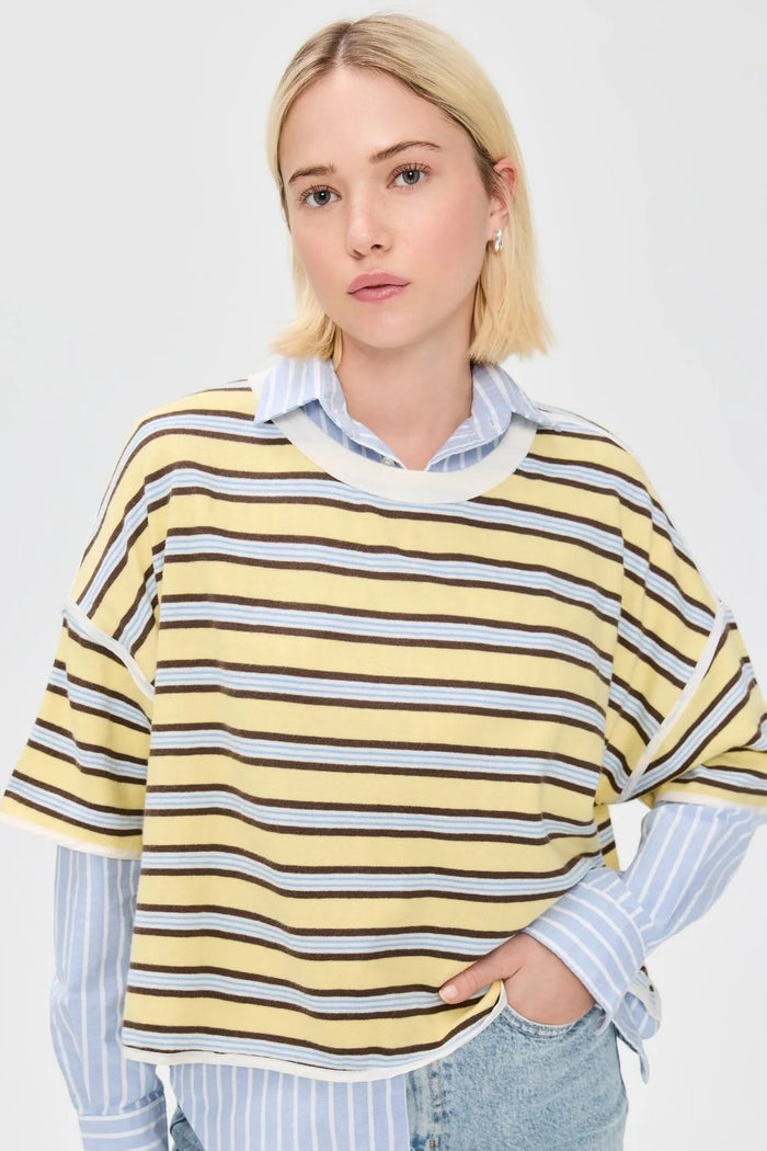 Clean Rugby Tee | Yellow Combo