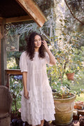 Clementine Linen Dress | Alabaster White