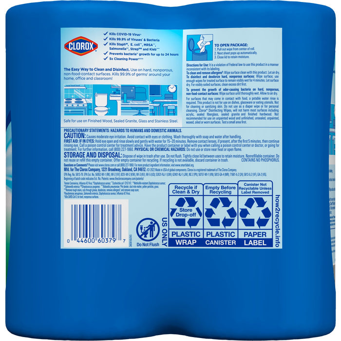 Clorox Disinfecting Wipes Value Pack, Bleach Free Cleaning Wipes, 75 Count Each, 2 Pack