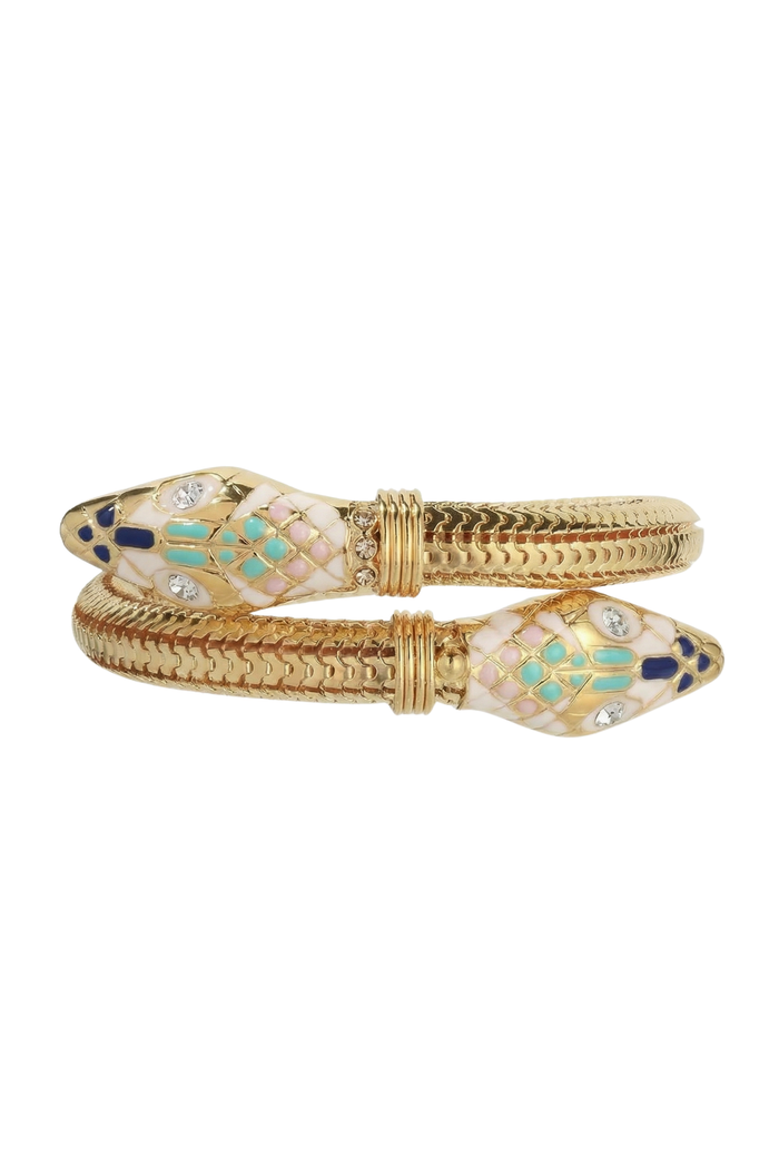 Cobra Enamel Bracelet | Turquoise