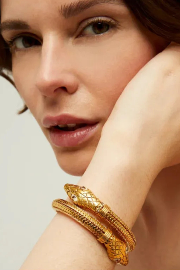 Cobra Enamel Bracelet | Turquoise