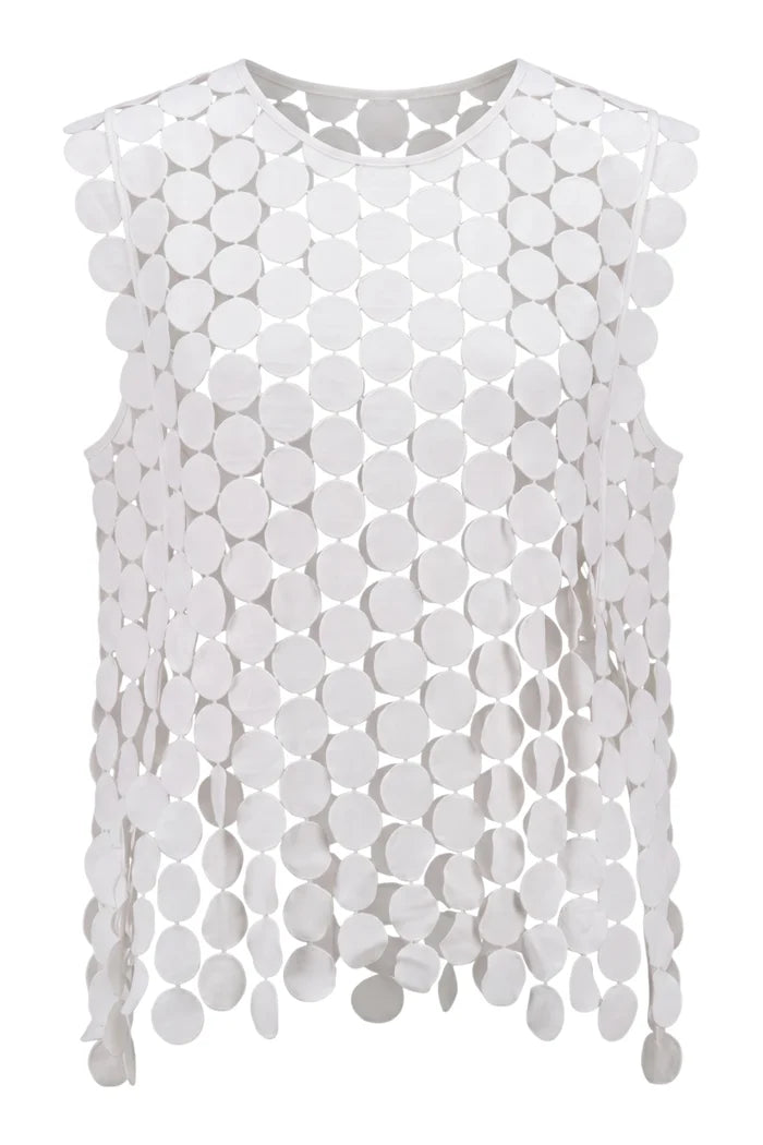 Coins Top | White