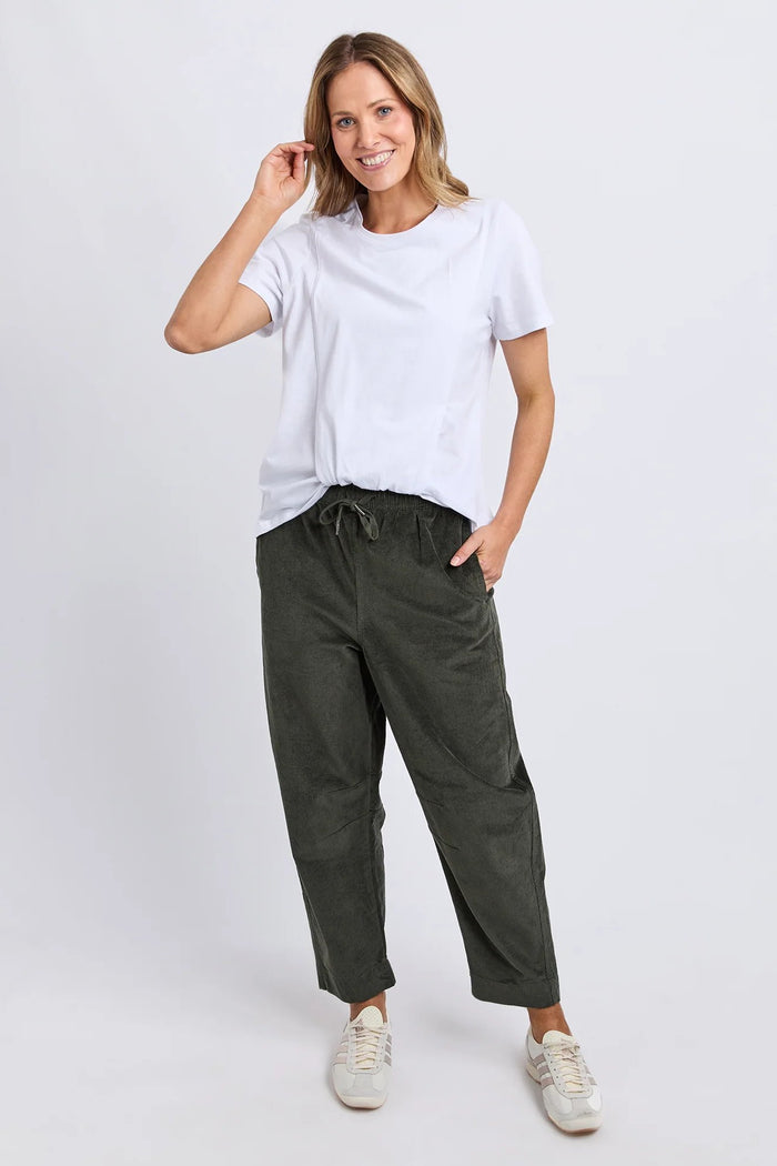 Collins Tuck Tee | White
