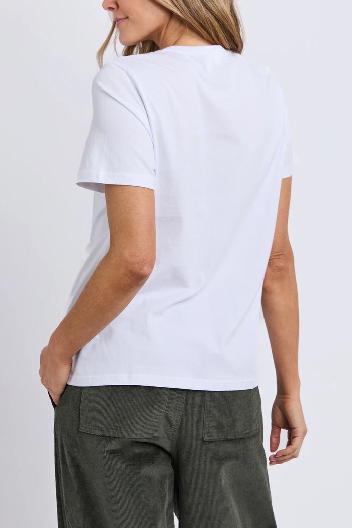Collins Tuck Tee | White