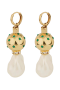 Comete Biwa Earrings | Green