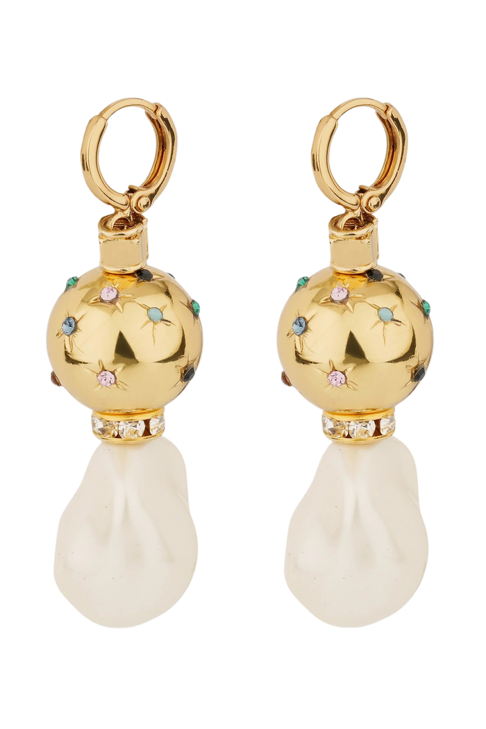 Comete Biwa Earrings | Multi