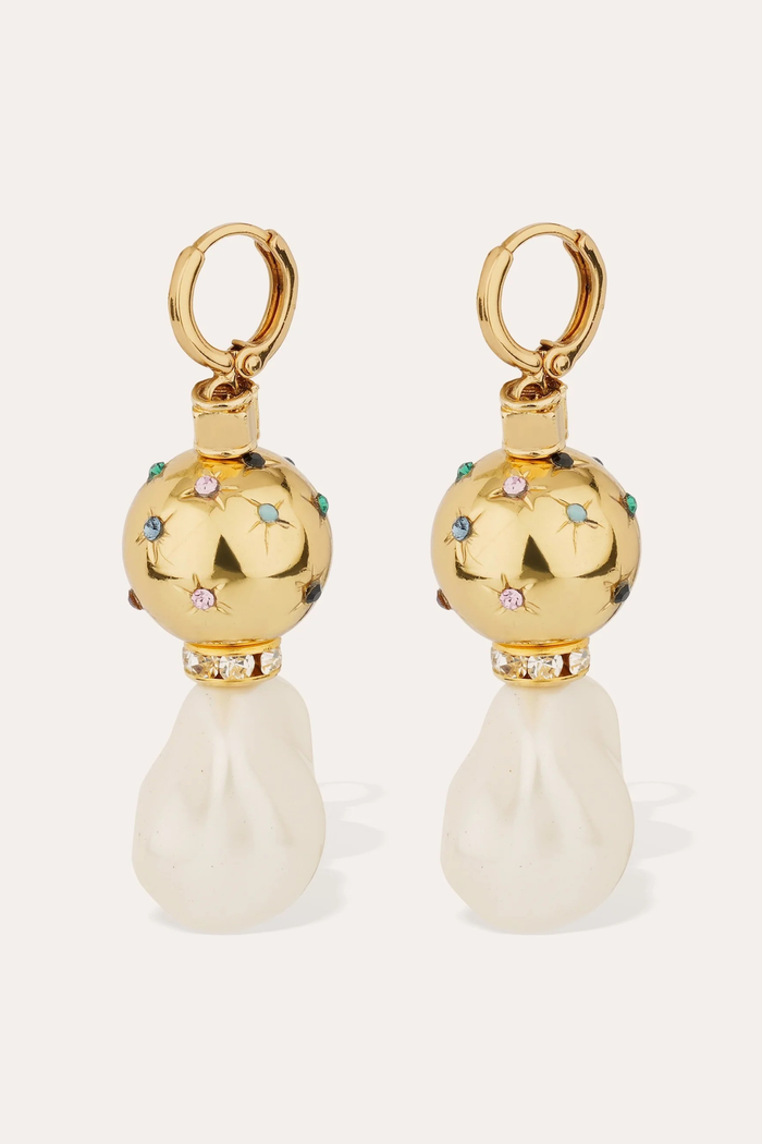 Comete Biwa Earrings | Multi