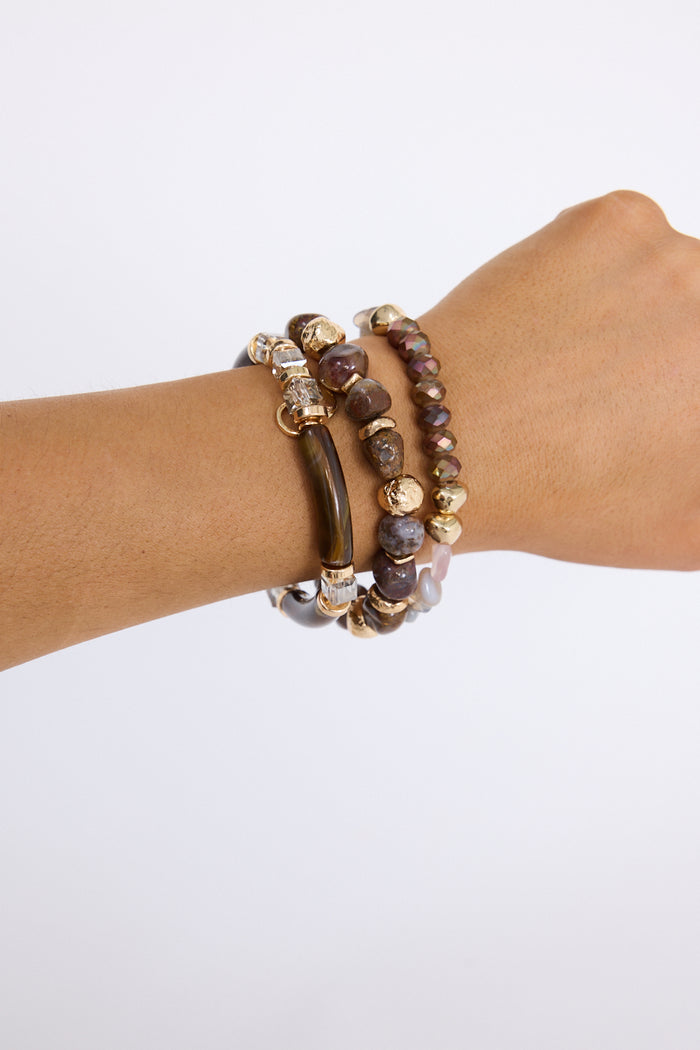 Connor Stack Bracelet | Brown