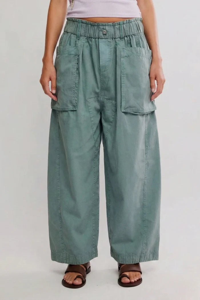 Costa Straight Harem Pants | Stormy Sea