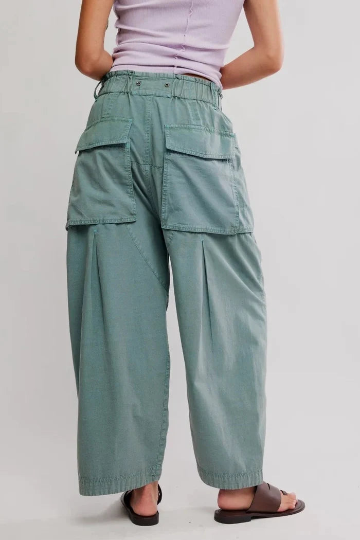 Costa Straight Harem Pants | Stormy Sea