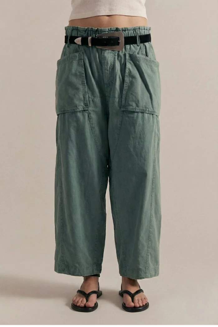 Costa Straight Harem Pants | Stormy Sea