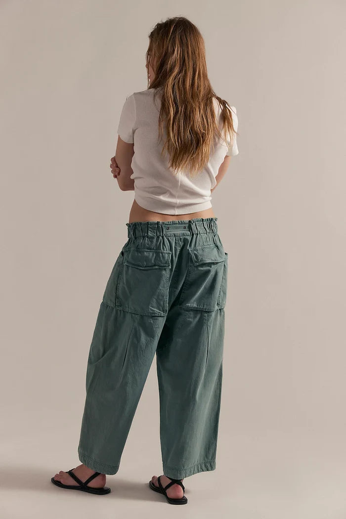 Costa Straight Harem Pants | Stormy Sea