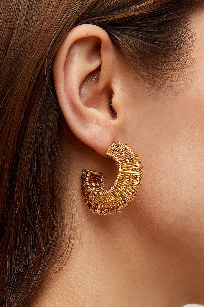 Crocus Hoop Earrings