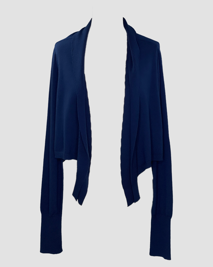 Cropped Cardigan in Navy