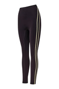 Cypher Full Length Legging | Black Bean/Soft Yellow