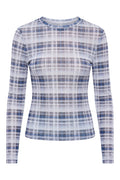 Daisy Long Sleeve Top | Faded Check